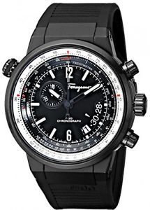 Salvatore Ferragamo Men's FQ2020013 F-80 Black Ion-Plated Stainless Steel Watch