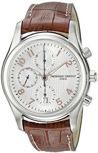Frederique Constant Men's FC-392RV6B6 RunAbout Brown Leather Strap Watch