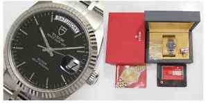 Tudor Prince Date to Day automatic SS Watch Ref 76214 USED W/Box Excellent++