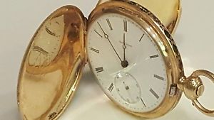 Charles Edouard Jacot - 18k Gold Hunter Pocketwatch