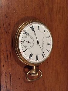Very Rare Hamilton majestic 14k gold pocket watch