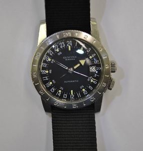 Vintage GLYCINE AIRMAN Automatic 24 Hour Pilot Watch A. Schild 1700/01 from 1967