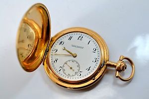 Antique 14k Gold Deutsche Präzisionsuhr Original Glashütte Savonett Pocket Watch