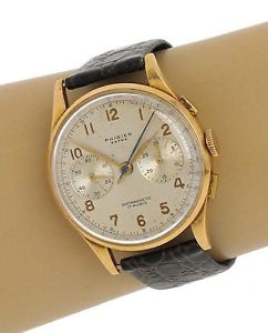 Vintage Phigied Extra Antimagnetic 18kt Yellow Gold 17 Rubis Men's Wrist Watch