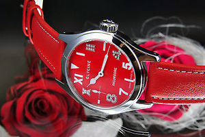 Glycine Swiss Incursore Ladies Men's Watch Red Diamond 3762. 16LDP Hand wound