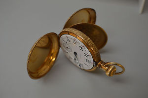ANTIQUE 14kt Gold Elgin Lever Set Pocket Watch.90.90 DWT 21 Jewels 14090183