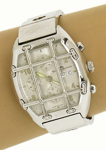 Van Der Bauwede 800 Silver Magnum Automatic Cal.35 Quarterback Men's Wrist Watch