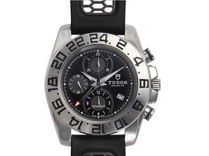 Pre-Owned TUDOR Iconaut 20400 Men's SS/Rubber Black/Gray Automatic Watch, MD
