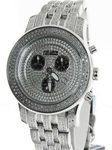 Men's Joe Rodeo Diamond Steel Watch J2022 3.50ct