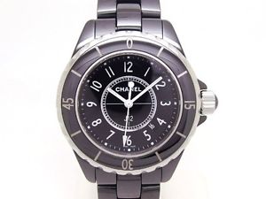 Used[A] Watch CHANEL J12 H0682 quartz black CE L1C