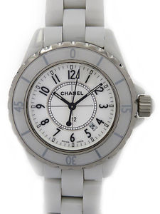 Used[A] Watch Women CHANEL J12 White Ceramic 33mm H0968 Quartz white N1A