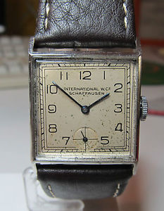 VERY RARE Bauhaus design IWC Schaffhausen wristwatch with cal. 86