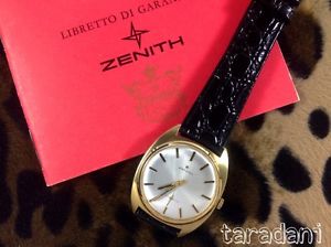 ZENITH STELLINA 70's 18 kt YELLOW GOLD SUPREME NOS CONDITIONS NEVER POLISHED