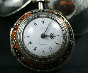 1800s RALPH GOUT QUADRUPLE TURKISH VERGE FUSEE POCKET WATCH FOR OTTOMAN MARKET