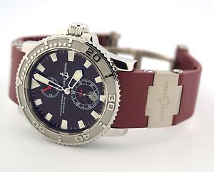 Ulysse Nardin Maxi Marine Diver Automatic Chronometer Burgundy 263-33-3/95