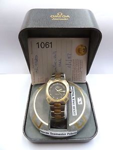 Vintage Solido Rara 18ct Oro & Titanio Omega Seamaster Polaris Orologio Cal 1530