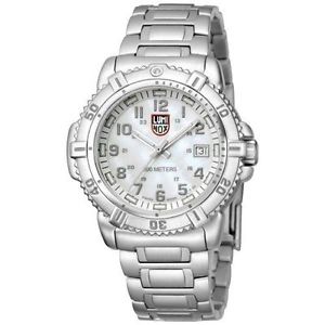 Luminox Colormark Mother of Pearl Dial Stainless Steel Ladies Watch A.7258