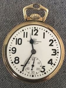23 JEWEL BALL 998 ELINVAR RAILROAD POCKET WATCH