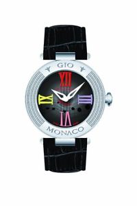 Gio Monaco Women's 778B-F Mandolino Colored Black Dial Musical Diamond Watch