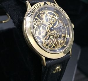 Vintage Maurice Lacroix Skeleton Swiss 12988 Gold Plated Manual Wind Serviced