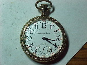 Illinois 18S 24 Jewel Pennsylvania Special Goldfilled Open Face.