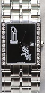 Chicago White Sox 2005 World Series Champions Diamond Bezel Watch w Box Torneau