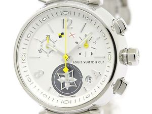 Polished LOUIS VUITTON Tambour Lovely Cup MOP Dial Ladies Watch Q132C (BF111465)