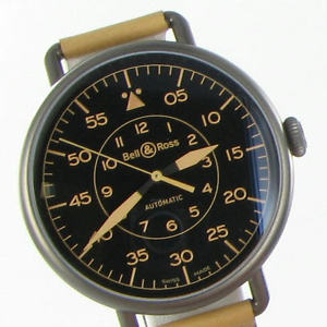 Bell & Ross Vintage WW 1-92 Heritage Black Dial Leather Watch New in Box $3700