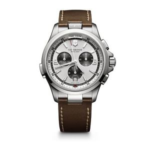 Victorinox Swiss Army Night Vision Chronograph 241729 Silver / Brown Ecologicall