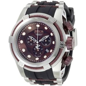 Invicta Men's 0830BBB Bolt Reserve Chronograph Black Mother-Of-Pearl Dial Watch
