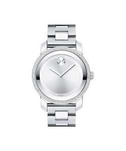 Movado Bold Diamond Silver Dial Stainless Steel Ladies Watch 3600149