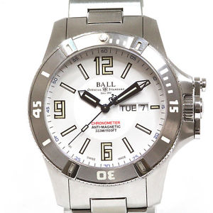 BALL Engineer Hydrocarbon Spacemaster Ref DM2036A Watch Used Japan W/Box White