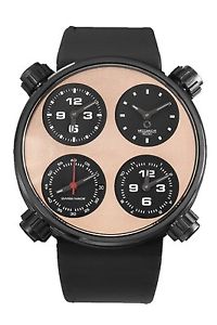 Meccaniche Veloci Men's W124K041371017 Automatic Titanium 4 Time Zone Date Watch