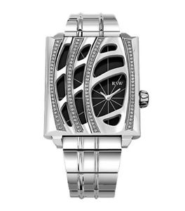 RSW Women's 6020.BS.S0.1.D1 Wonderland Diamond Black Dial Stainless Steel Watch