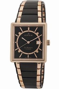 Edox Men's Les Bemonts Watch 82005 357RN NIR Automatic Two Tone Steel Date