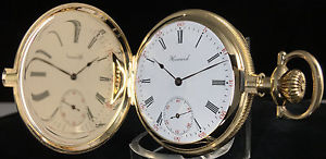E. HOWARD WATCH Co. BOSTON 14K SOLID GOLD HUNTING CASE POCKET WATCH, SERVICED!