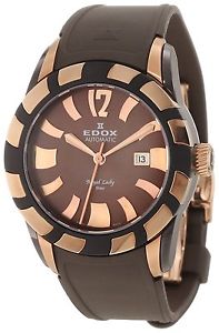 Edox Women's 37007 357BR BRIR Royal Lady Automatic Rose Gold PVD Coated Watch