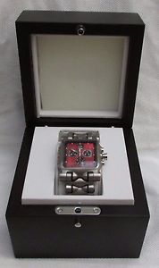 New Oakley Minute Machine Watch Red Dial Titanium, Sapphire Crystal, 10-251