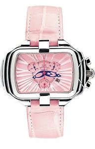 Gio Monaco Women's 287-A PrimaDonna Chronograph Roman Numbers Leather Watch