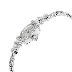 Hamilton 14K White Gold & 1.75 Cttw Diamond Hand-Winding Ladies Watch