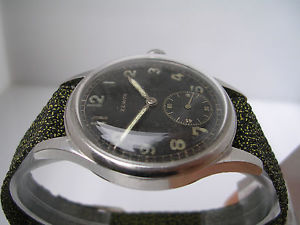 ZENITH MILITARE DEL 1943 SECONDA GUERRA MONDIALE ACCIAIO MANUALE OROLOGIO RARO