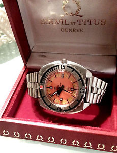 TITUS DIVER 1000 METRI VINTAGE 44,5 MM BRACCIALE ORIGINALE