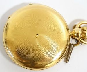 18k Solid Gold E.HOWARD & CO BOSTON REED'S PATENT 1857 18 SIZE Made in USA 136gr