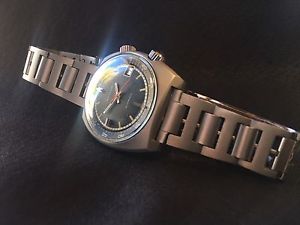 1960s Vintage Baylor Dual Crown Dive Watch With Warranty