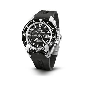 SECULUS MEN'S ROYAL MARINE FLAGSHIP 42MM AUTOMATIC WATCH 3442.7.2824 SIL SS B