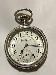 VERY RARE & ACCURATE Illinois 24J 18S Bunn Special M6 Pocket Watch Sterling Case