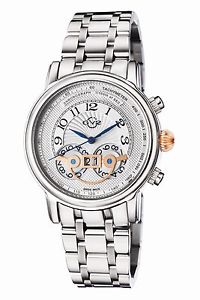GV2 By Gevril Men's 8100B Montreux Chronograph Limited Edition Steel Date Watch