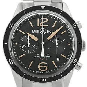 Pre-Owned BELL & ROSS Vintage Sports Heritage BR126-94 Automatic Black Men's, LL