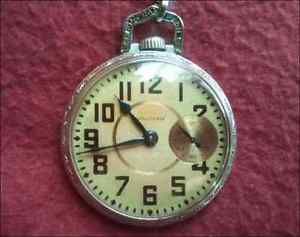 Very RARE ! WALTHAM RIVERSIDE 19 Jewels 1908 Art Deco Beautiful Excellent Japan