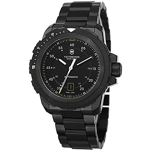 Victorinox Swiss Army Alpnach Mechanical Automatic Black Dial Black Ion-plated M